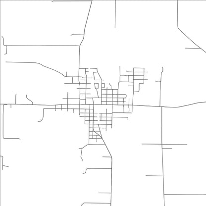 ROAD MAP OF CARLTON, OREGON BY MAPBAKES