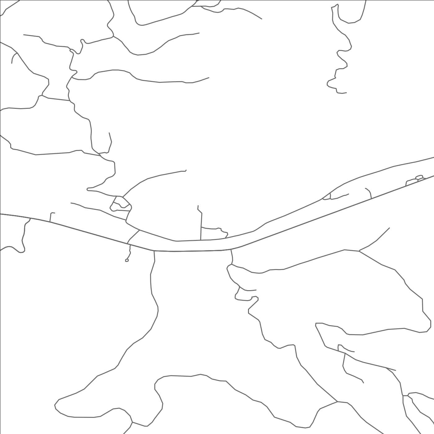 ROAD MAP OF CASCADIA, OREGON BY MAPBAKES