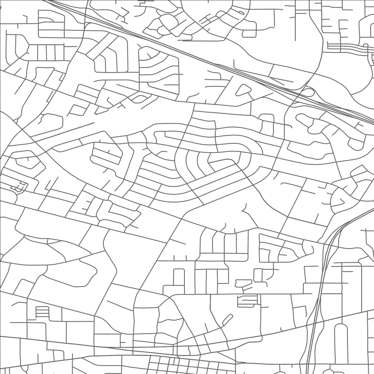 ROAD MAP OF CEDAR HILLS, OREGON BY MAPBAKES