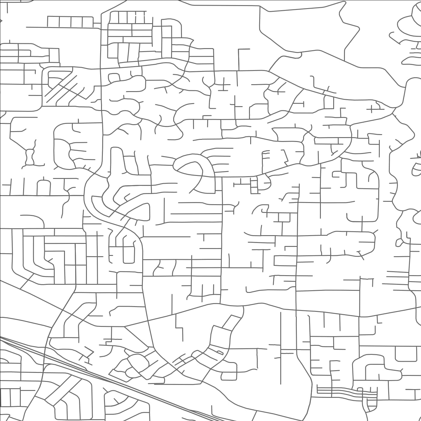 ROAD MAP OF CEDAR MILL, OREGON BY MAPBAKES