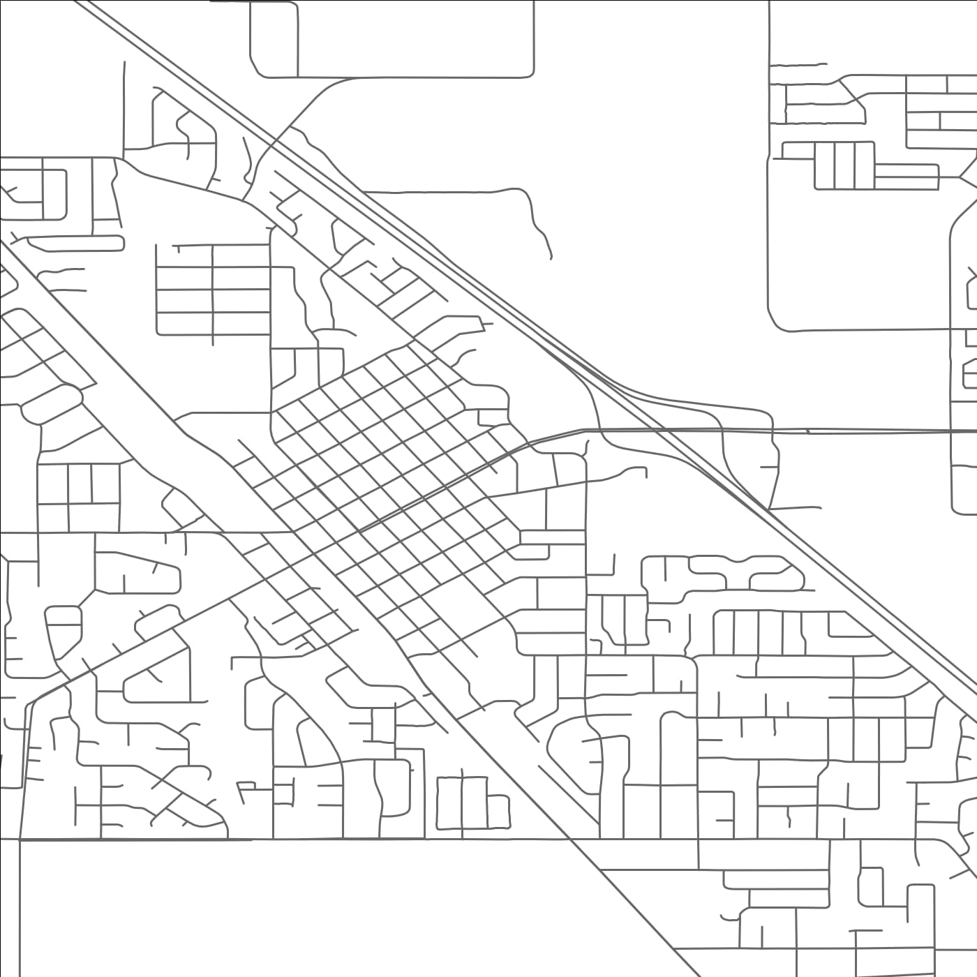 ROAD MAP OF CENTRAL POINT, OREGON BY MAPBAKES