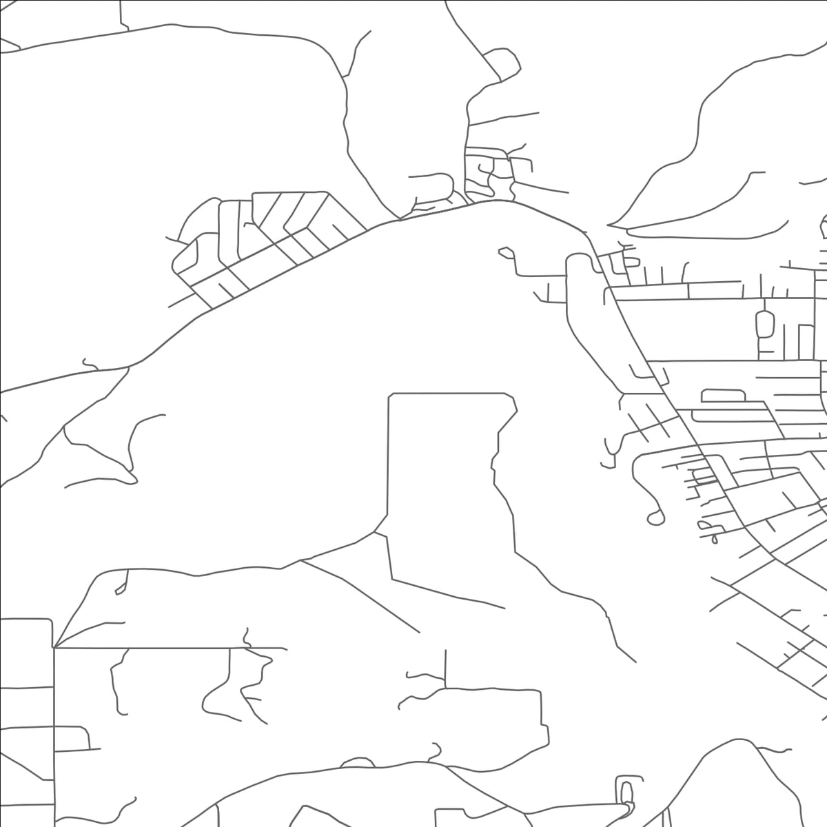 ROAD MAP OF CHENOWETH, OREGON BY MAPBAKES