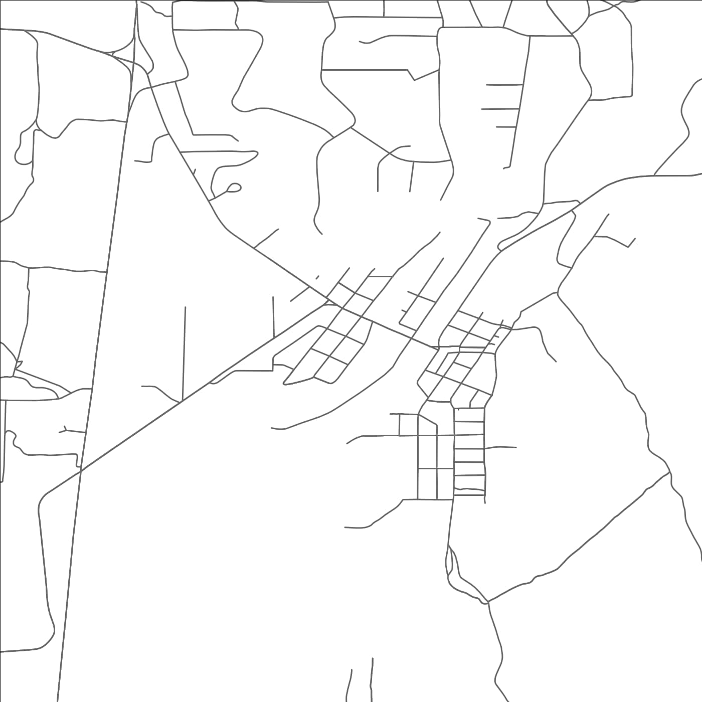 ROAD MAP OF CHILOQUIN, OREGON BY MAPBAKES