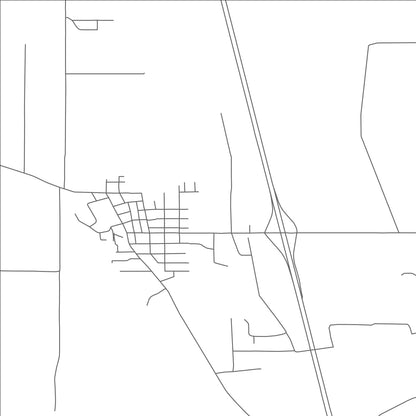 ROAD MAP OF COBURG, OREGON BY MAPBAKES