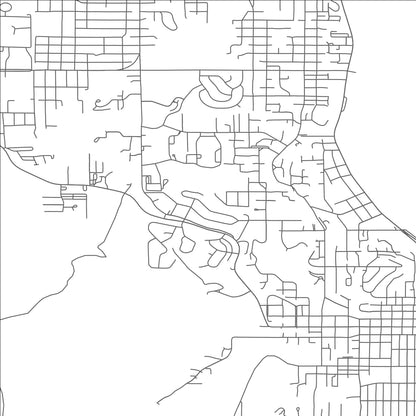 ROAD MAP OF COOS BAY, OREGON BY MAPBAKES