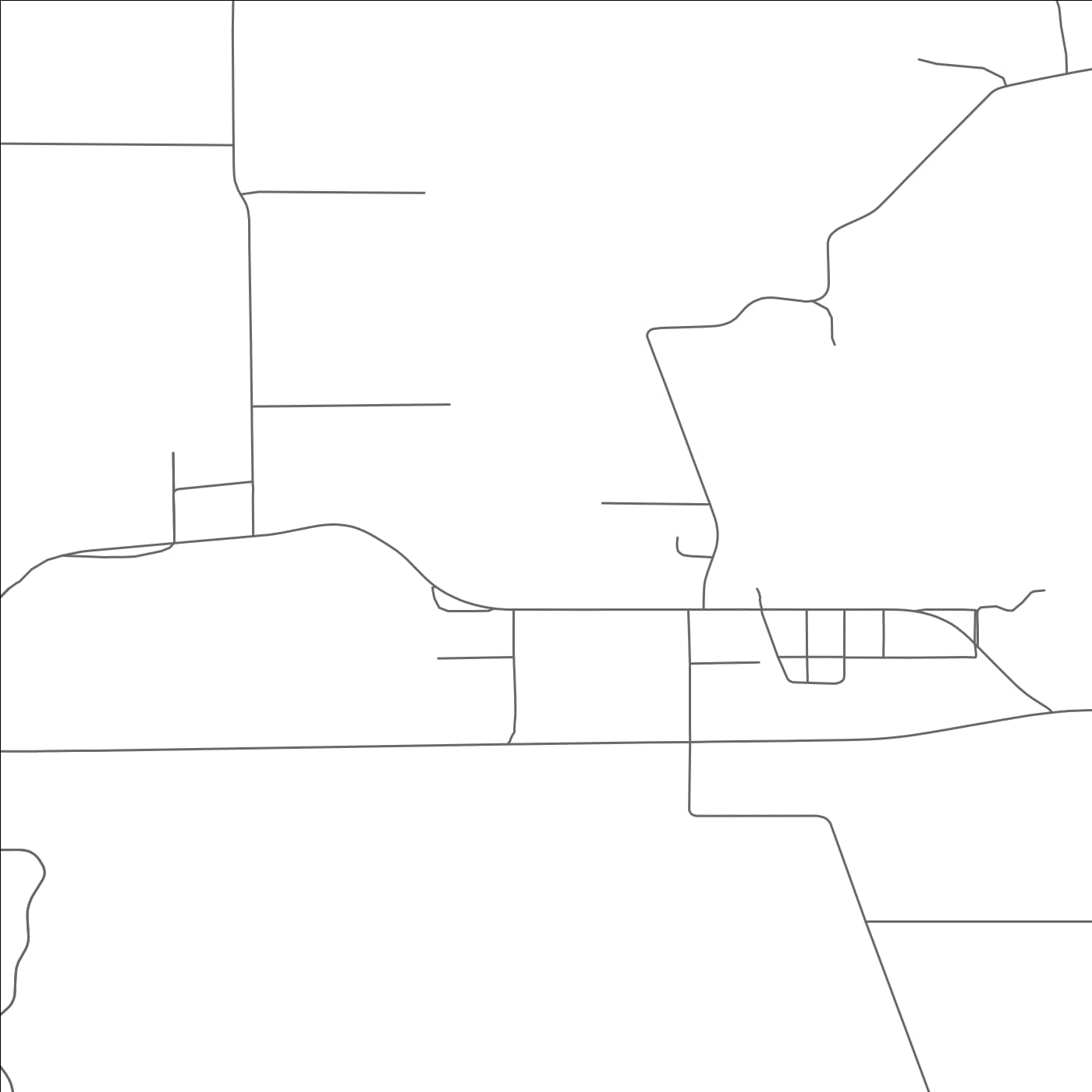 ROAD MAP OF CRABTREE, OREGON BY MAPBAKES