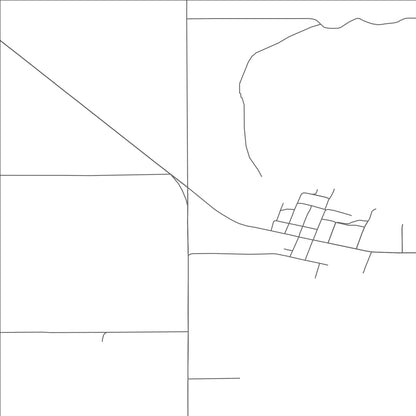 ROAD MAP OF CRANE, OREGON BY MAPBAKES