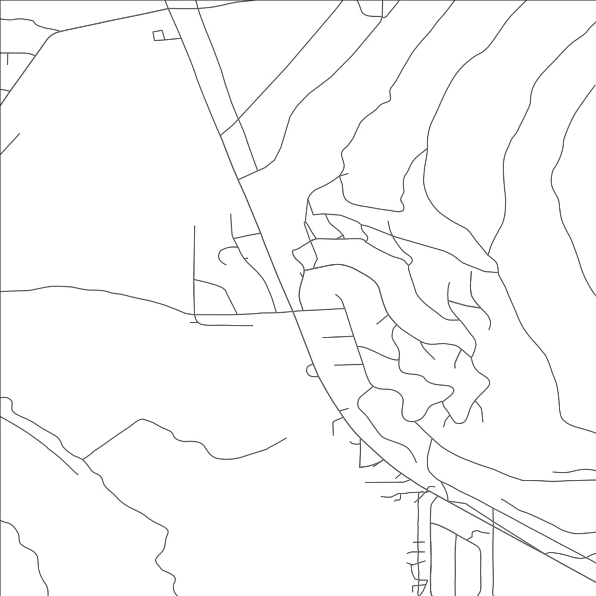 ROAD MAP OF CRESCENT LAKE, OREGON BY MAPBAKES
