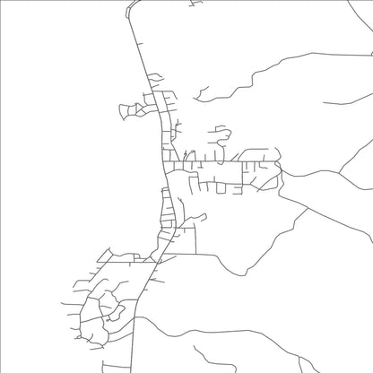 ROAD MAP OF DEPOE BAY, OREGON BY MAPBAKES