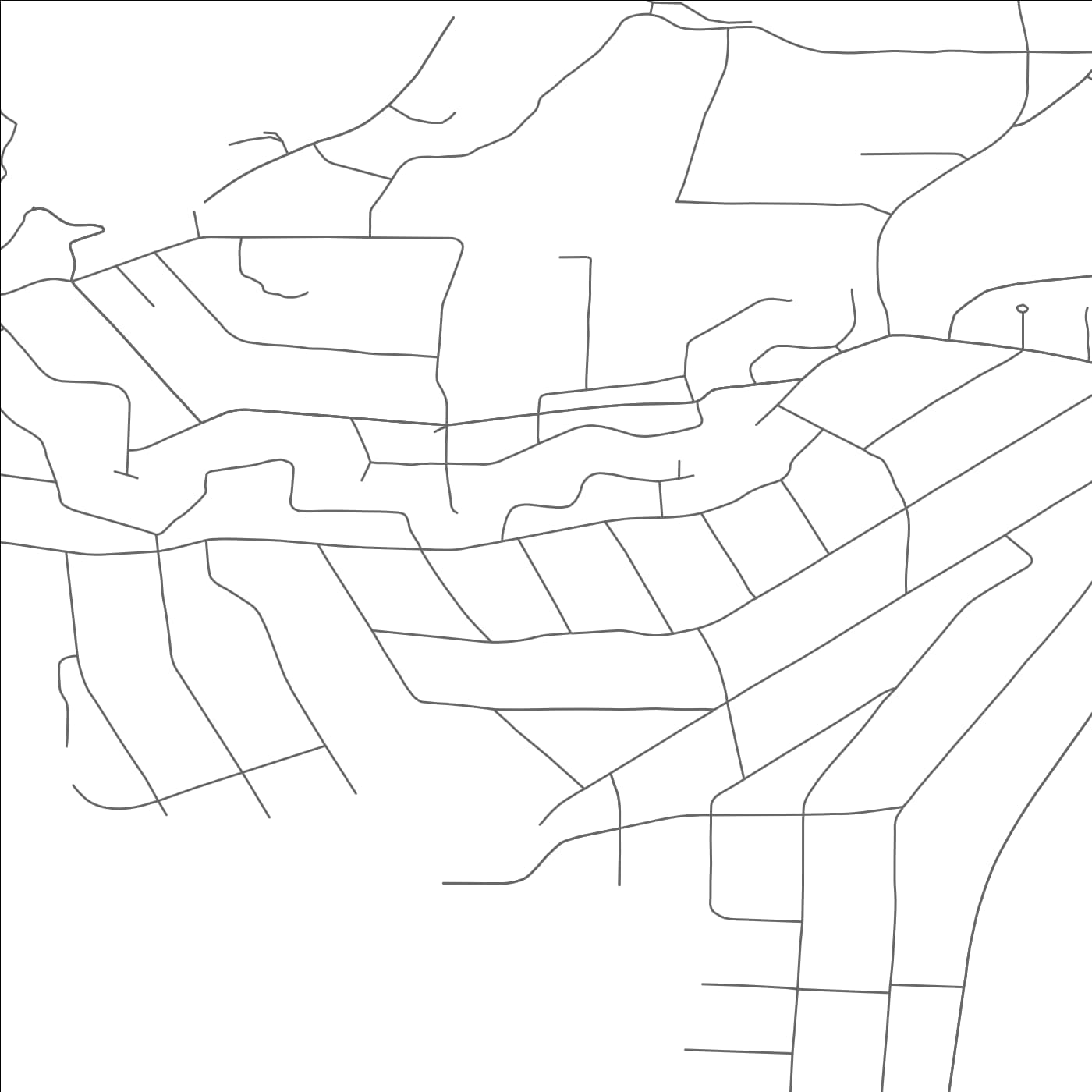 ROAD MAP OF DESCHUTES RIVER WOODS, OREGON BY MAPBAKES