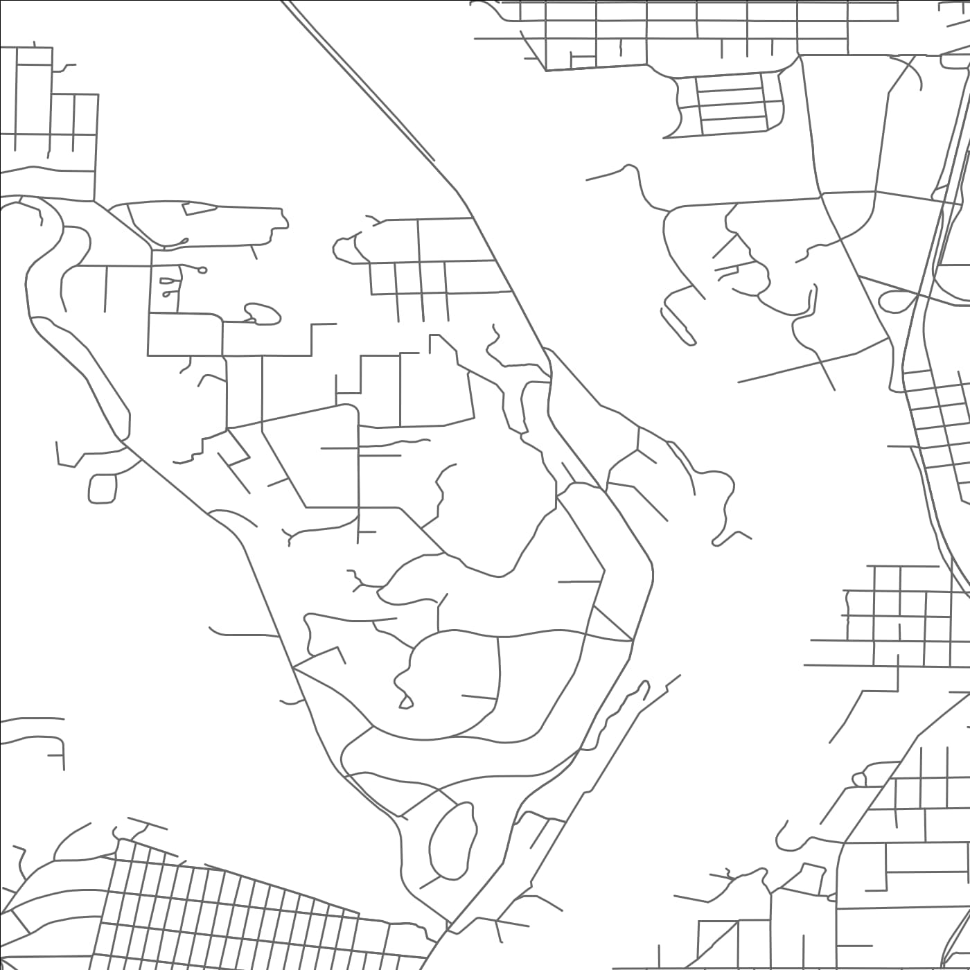 ROAD MAP OF DUNTHORPE, OREGON BY MAPBAKES