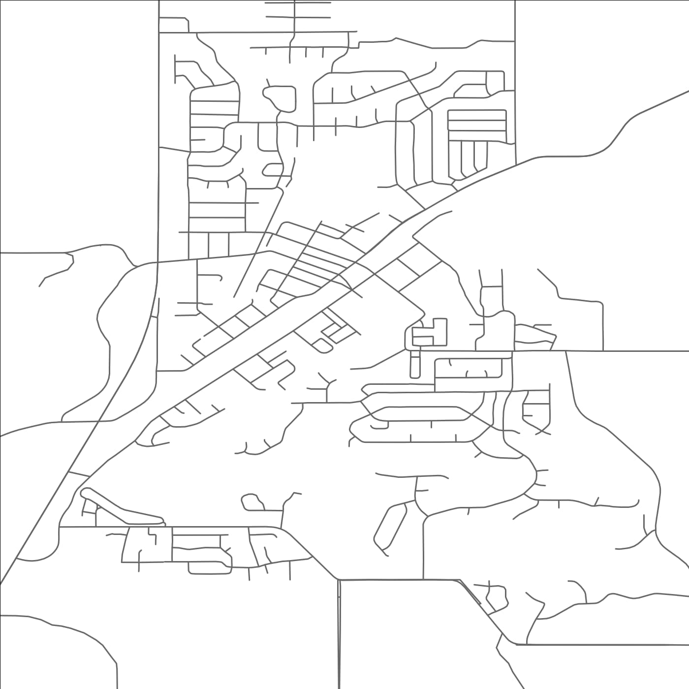 ROAD MAP OF EAGLE POINT, OREGON BY MAPBAKES