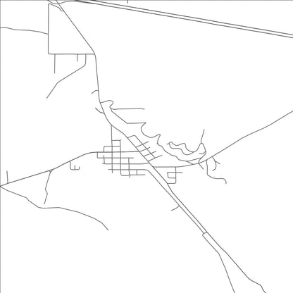 ROAD MAP OF ECHO, OREGON BY MAPBAKES