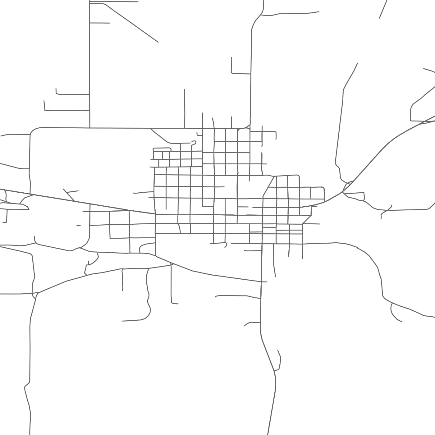 ROAD MAP OF ELGIN, OREGON BY MAPBAKES