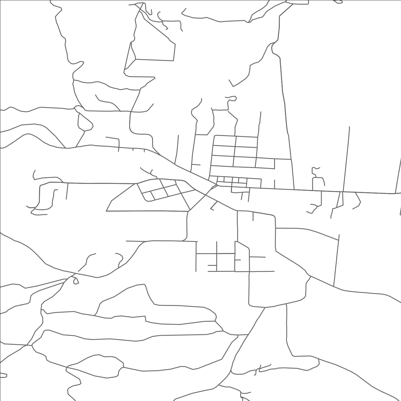 ROAD MAP OF FALLS CITY, OREGON BY MAPBAKES