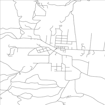 ROAD MAP OF FALLS CITY, OREGON BY MAPBAKES