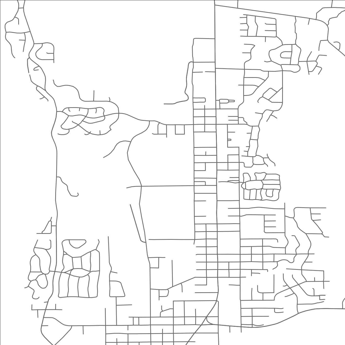 ROAD MAP OF FLORENCE, OREGON BY MAPBAKES