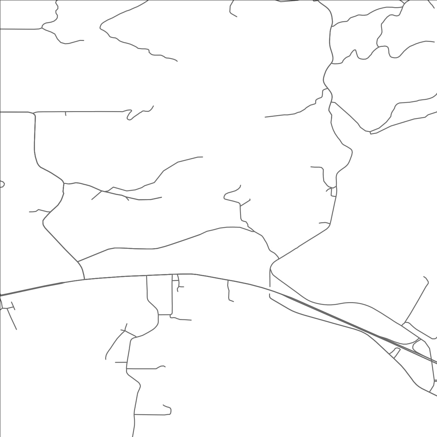 ROAD MAP OF FORT HILL, OREGON BY MAPBAKES