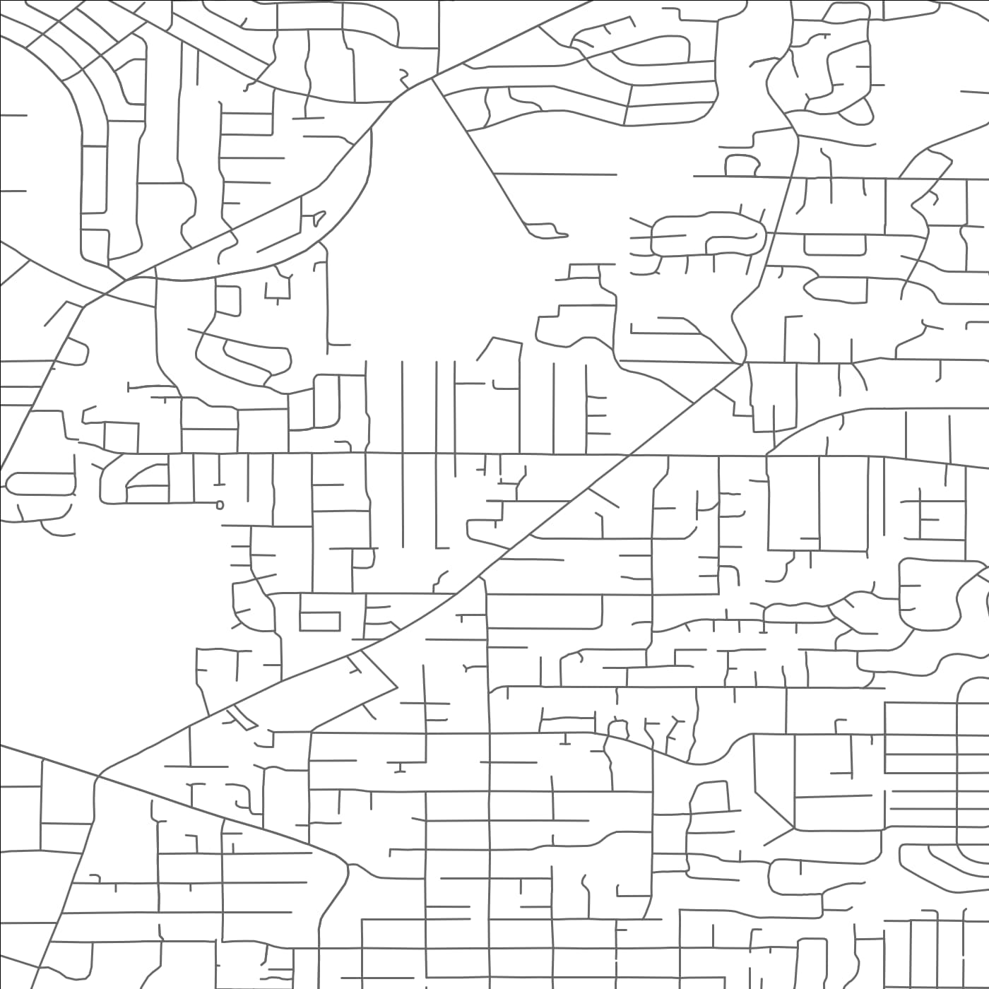 ROAD MAP OF GARDEN HOME WHITFORD, OREGON BY MAPBAKES