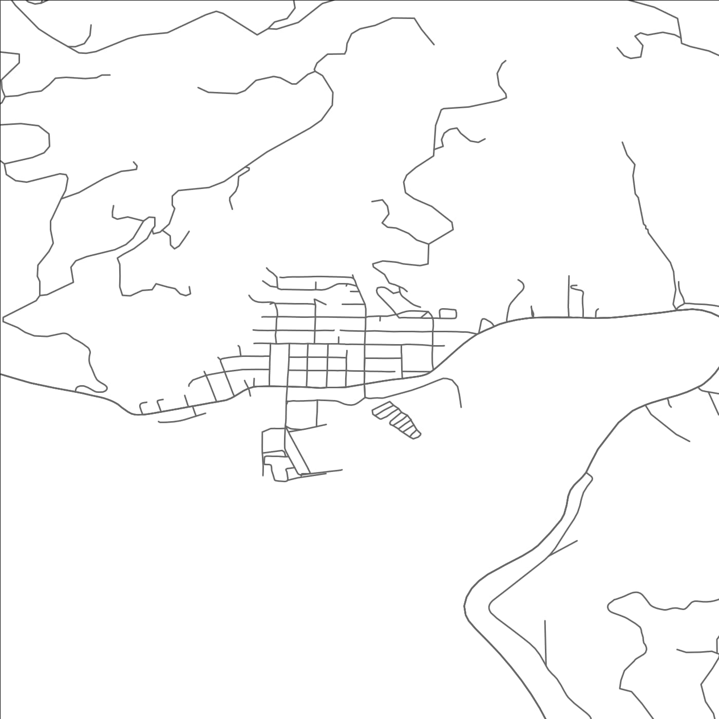 ROAD MAP OF GARIBALDI, OREGON BY MAPBAKES