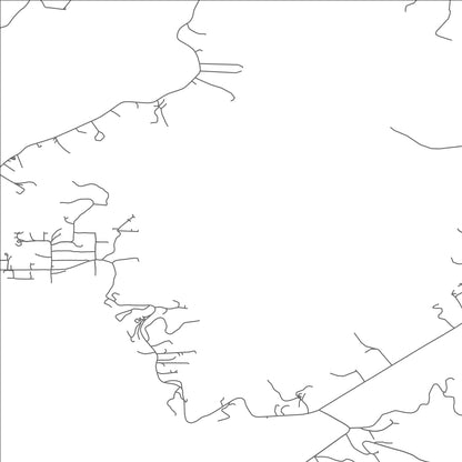 ROAD MAP OF GLASGOW, OREGON BY MAPBAKES