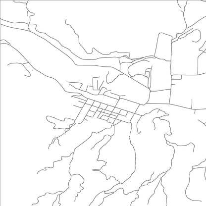 ROAD MAP OF GLENDALE, OREGON BY MAPBAKES