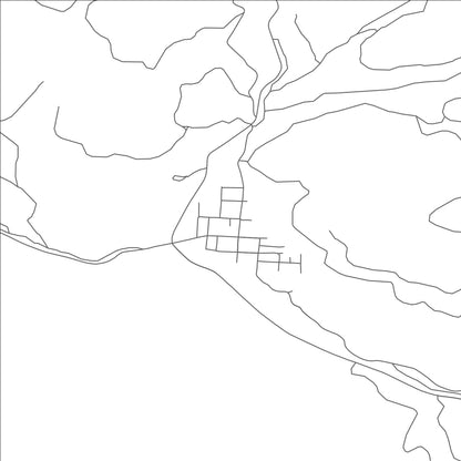 ROAD MAP OF GRANITE, OREGON BY MAPBAKES