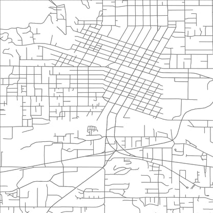 ROAD MAP OF GRANTS PASS, OREGON BY MAPBAKES