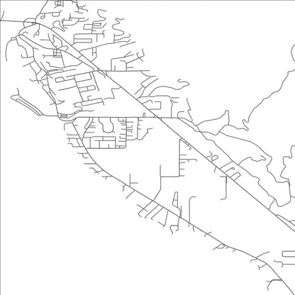 ROAD MAP OF HARBOR, OREGON BY MAPBAKES