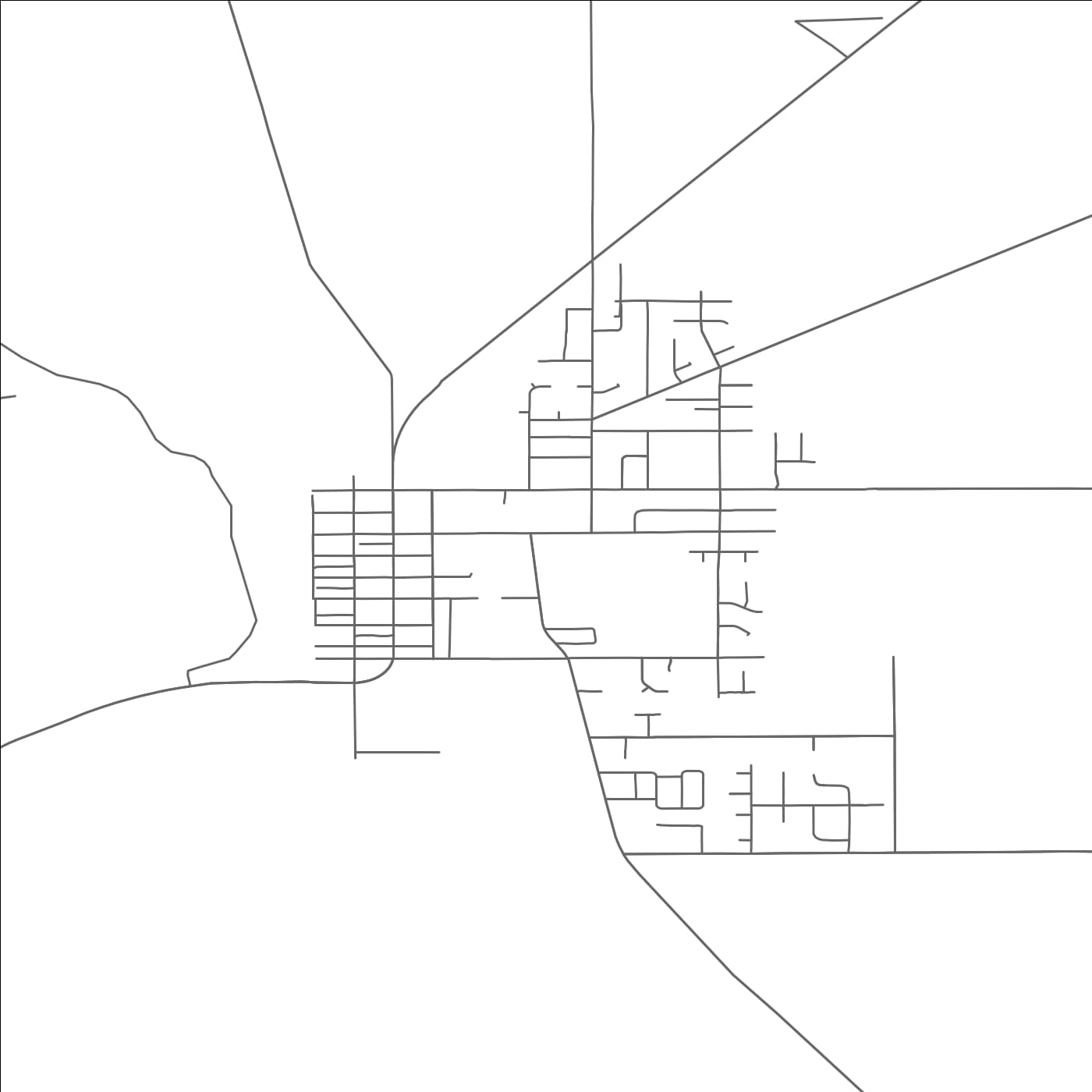 ROAD MAP OF HARRISBURG, OREGON BY MAPBAKES