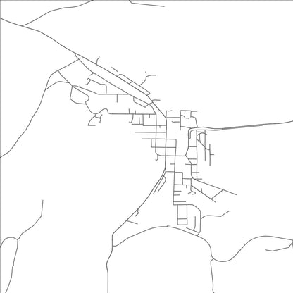 ROAD MAP OF HEPPNER, OREGON BY MAPBAKES