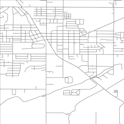 ROAD MAP OF HERMISTON, OREGON BY MAPBAKES