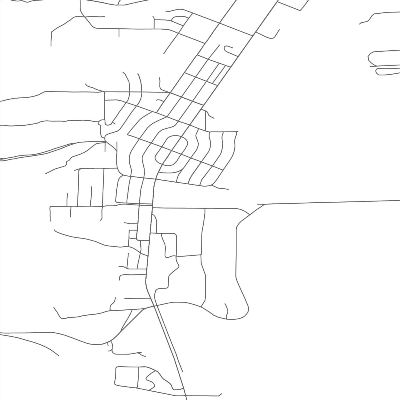 ROAD MAP OF HINES, OREGON BY MAPBAKES