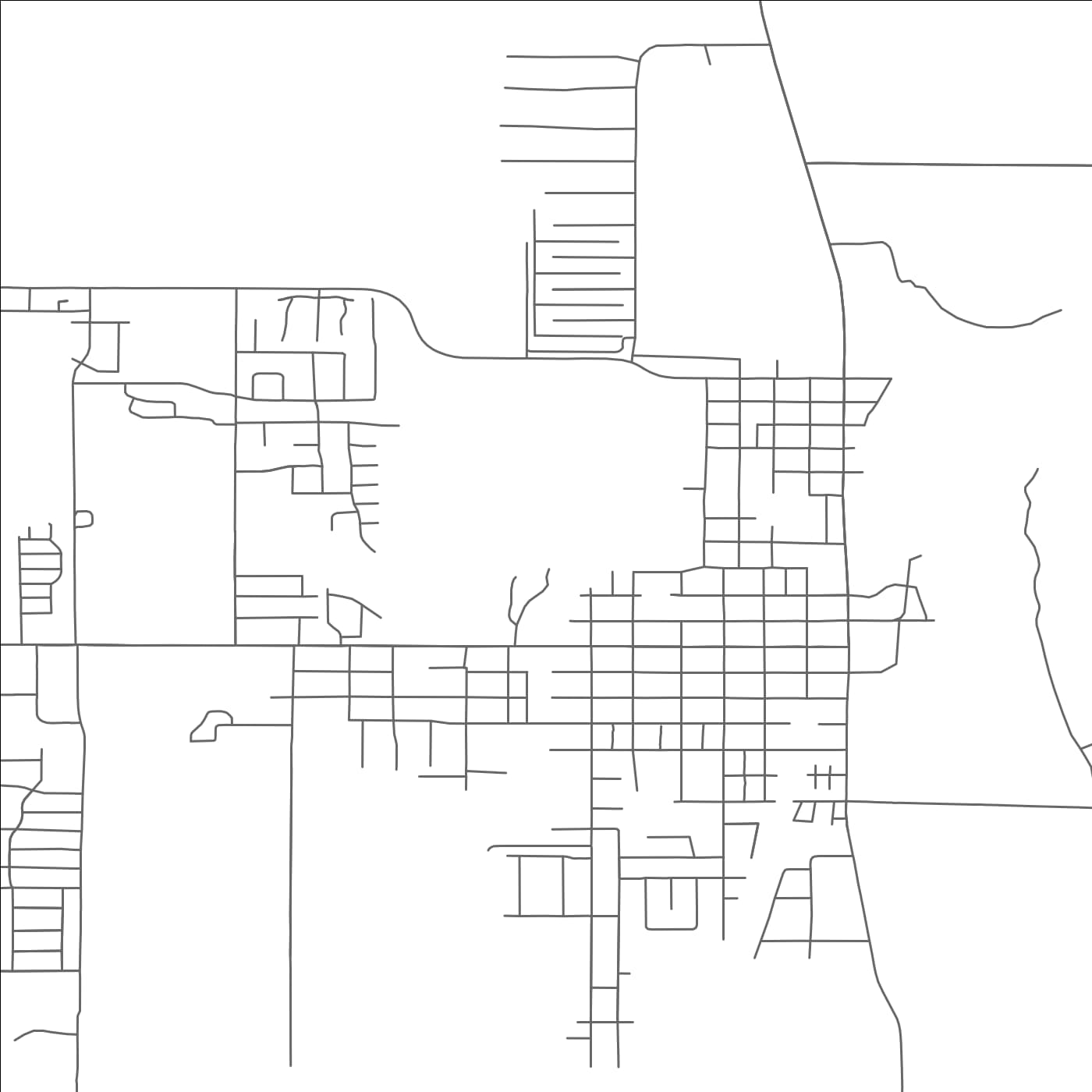 ROAD MAP OF INDEPENDENCE, OREGON BY MAPBAKES