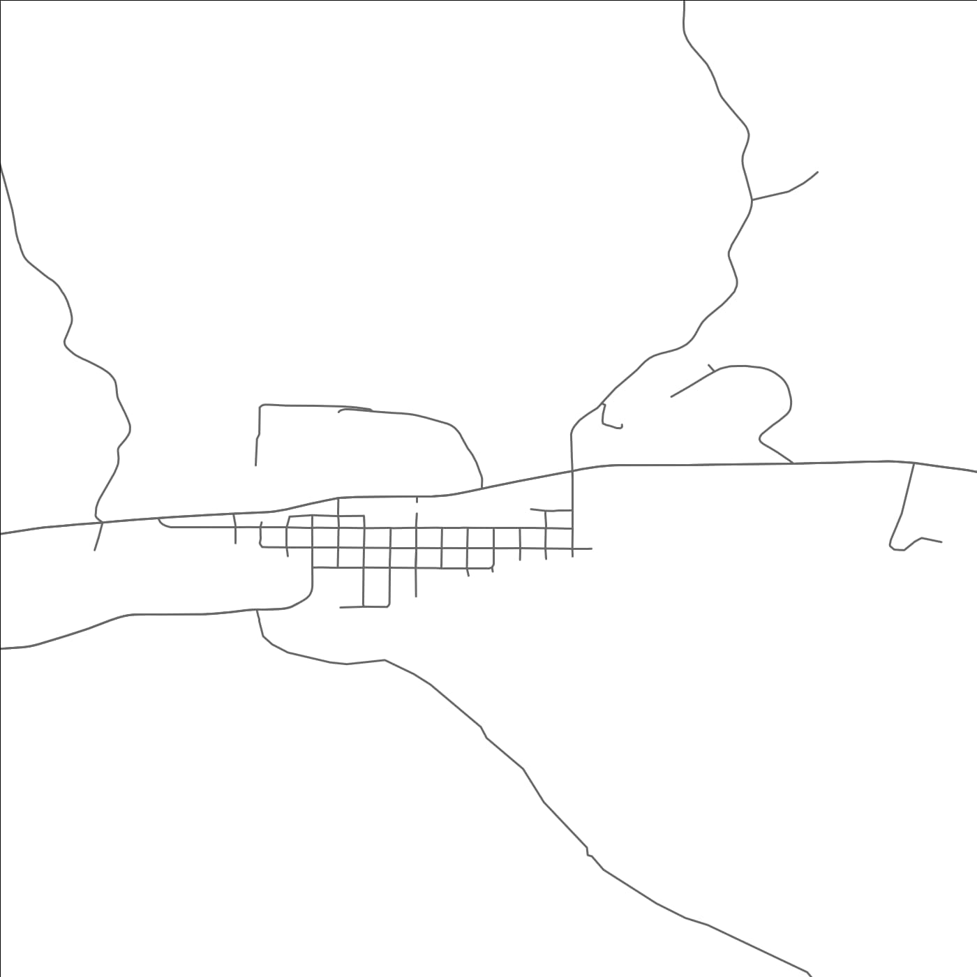 ROAD MAP OF IONE, OREGON BY MAPBAKES