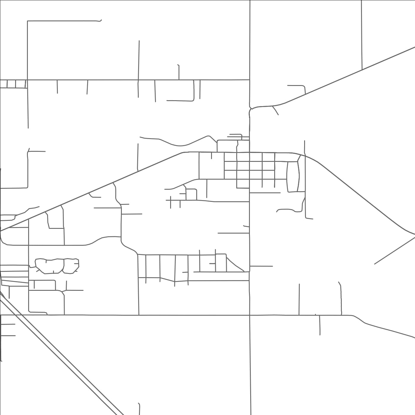 ROAD MAP OF ISLAND CITY, OREGON BY MAPBAKES