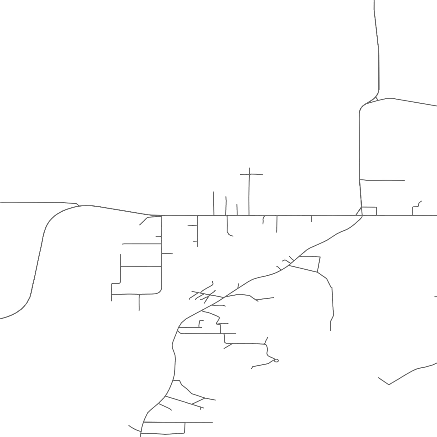 ROAD MAP OF JEFFERS GARDENS, OREGON BY MAPBAKES