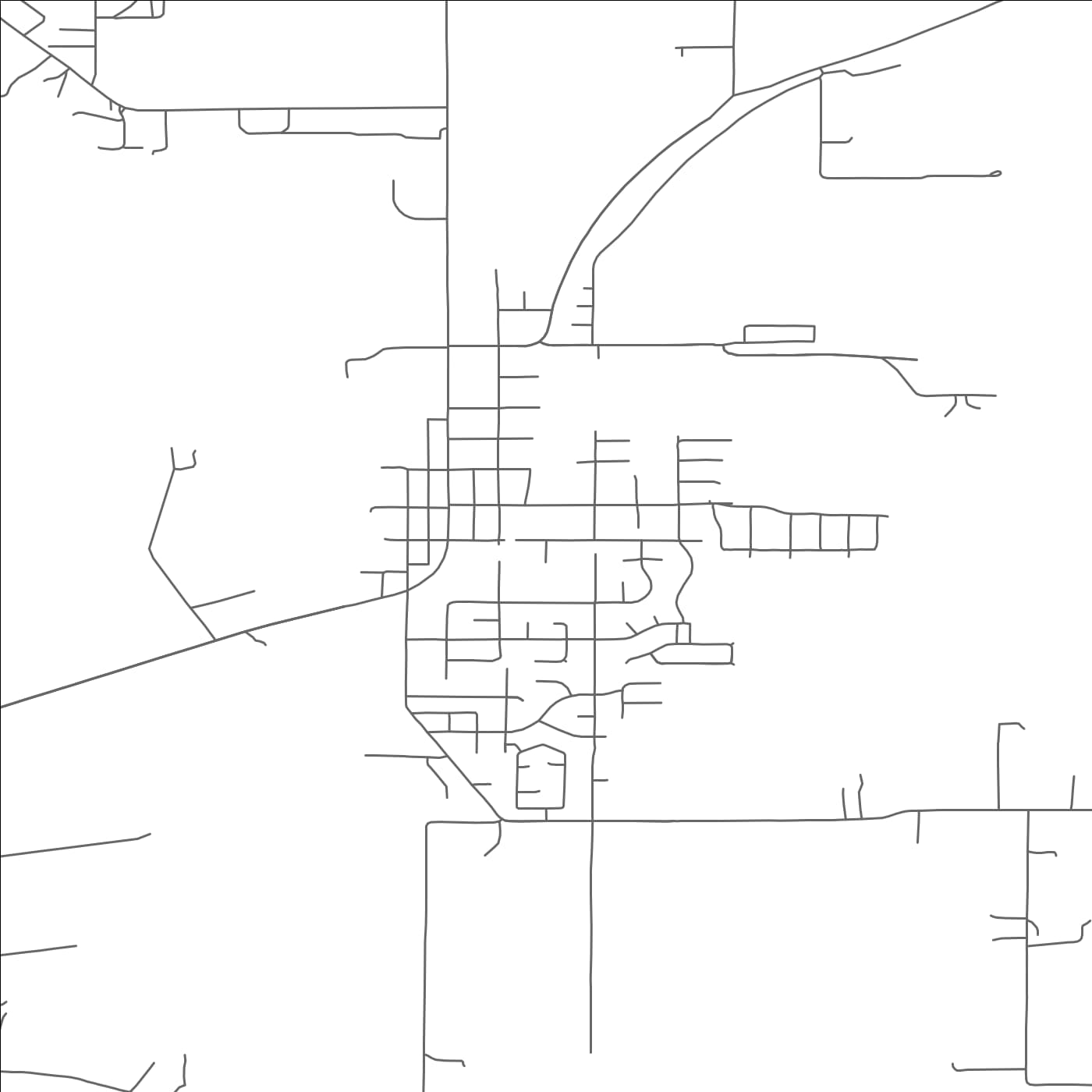 ROAD MAP OF JEFFERSON, OREGON BY MAPBAKES