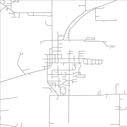 ROAD MAP OF JEFFERSON, OREGON BY MAPBAKES