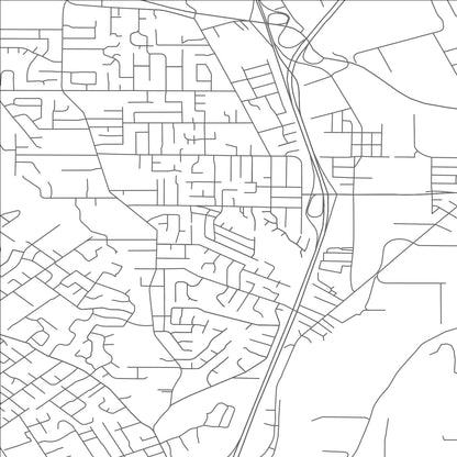 ROAD MAP OF JOHNSON CITY, OREGON BY MAPBAKES