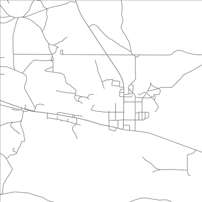 ROAD MAP OF JORDAN VALLEY, OREGON BY MAPBAKES