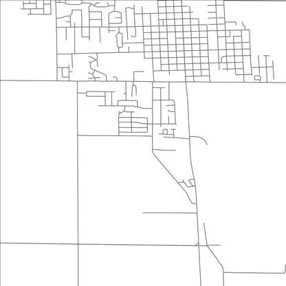 ROAD MAP OF JUNCTION CITY, OREGON BY MAPBAKES