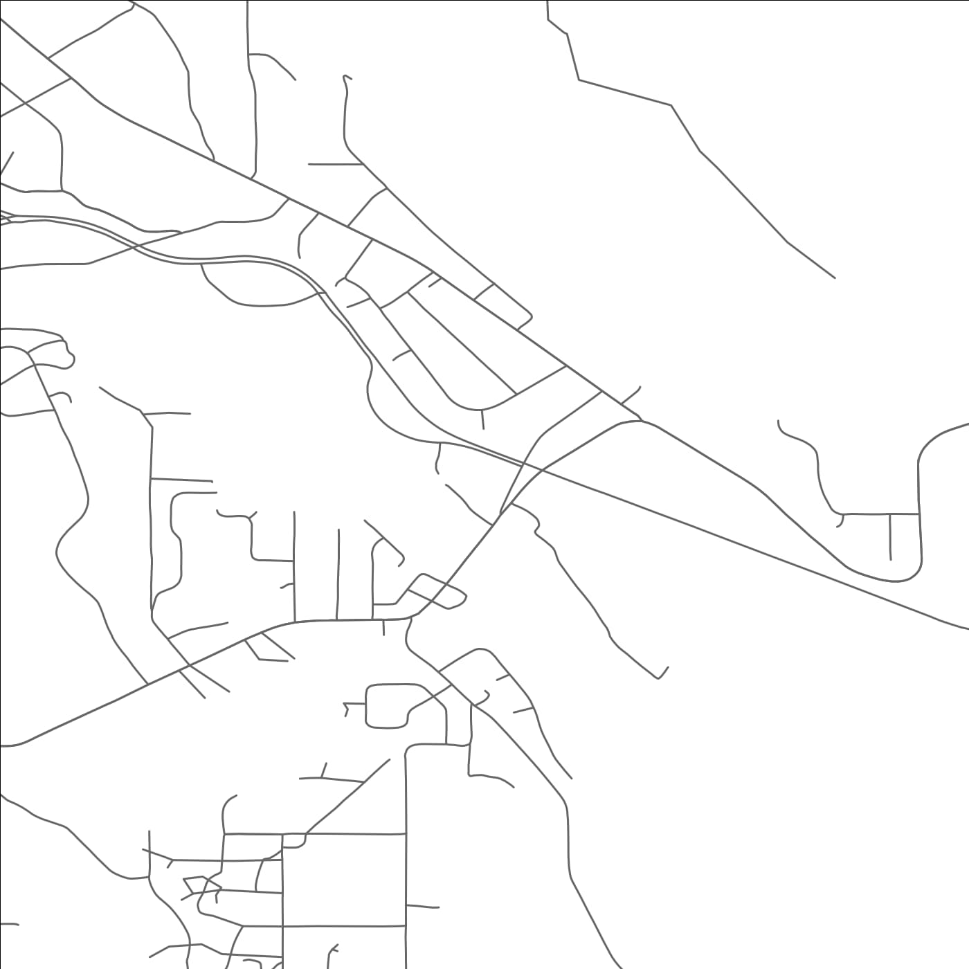 ROAD MAP OF KENO, OREGON BY MAPBAKES