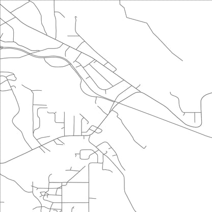 ROAD MAP OF KENO, OREGON BY MAPBAKES