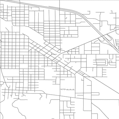 ROAD MAP OF LA GRANDE, OREGON BY MAPBAKES