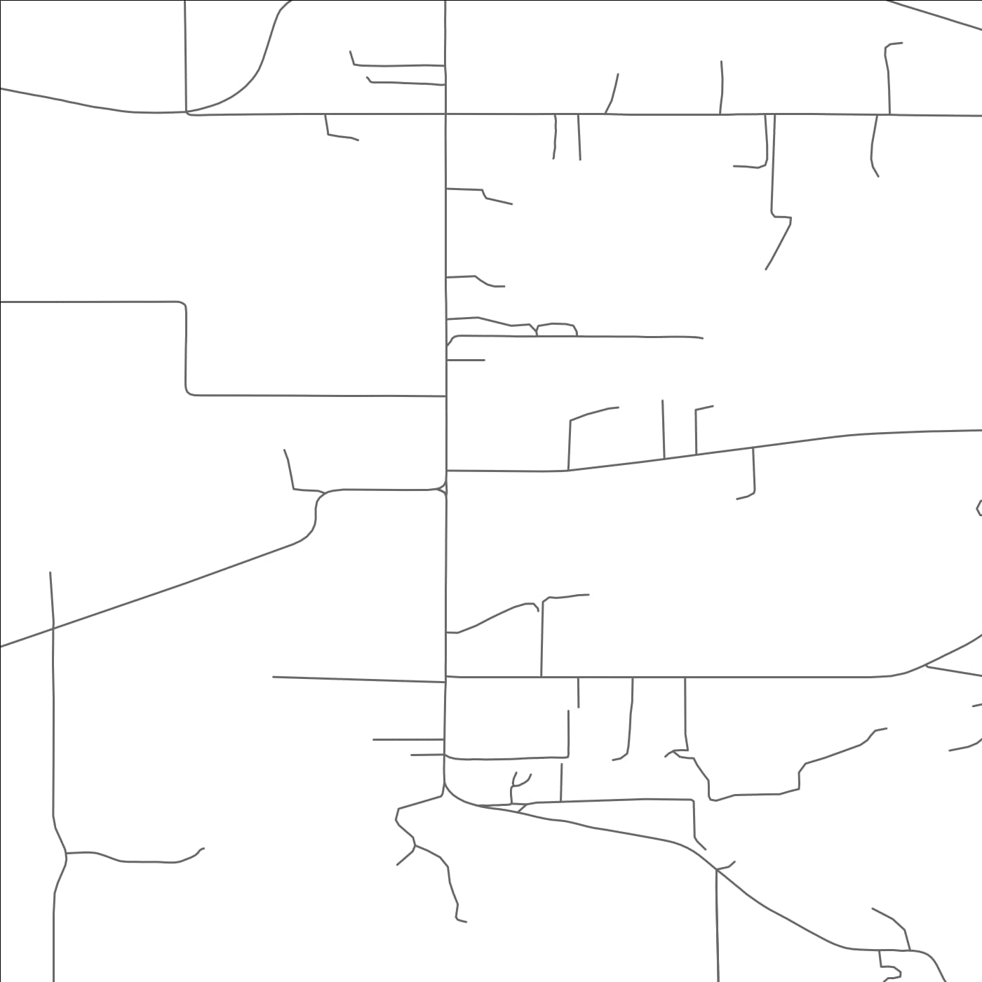 ROAD MAP OF LACOMB, OREGON BY MAPBAKES