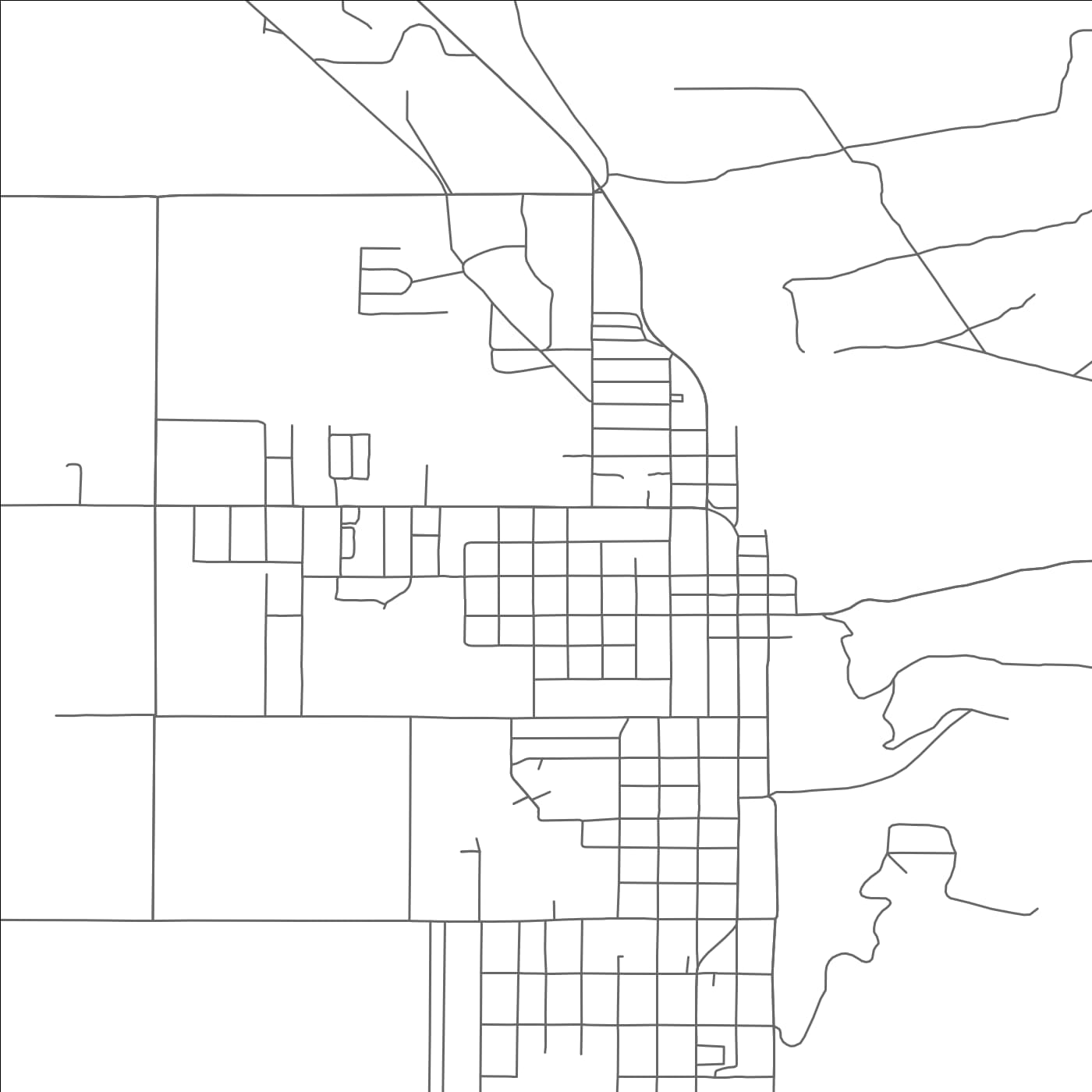 ROAD MAP OF LAKEVIEW, OREGON BY MAPBAKES