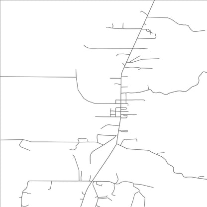 ROAD MAP OF LANGLOIS, OREGON BY MAPBAKES