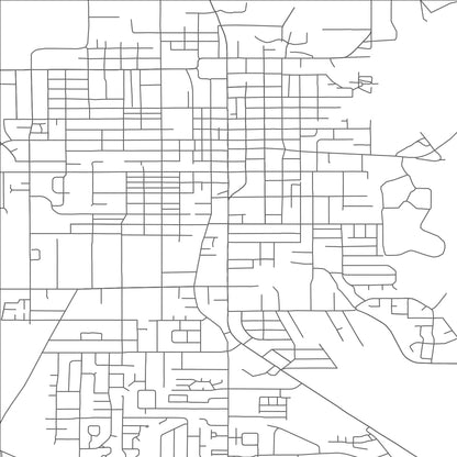 ROAD MAP OF LEBANON, OREGON BY MAPBAKES