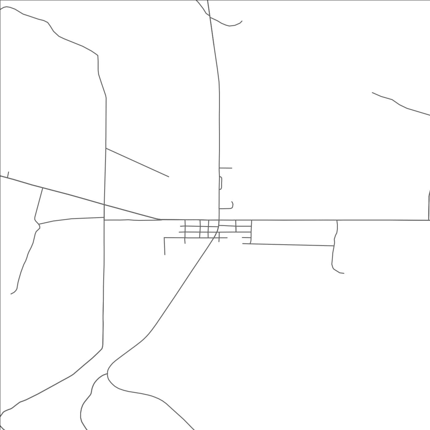 ROAD MAP OF LONG CREEK, OREGON BY MAPBAKES